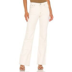 Free People We The Free Laurel Canyon Flare Jean in Cream size 28